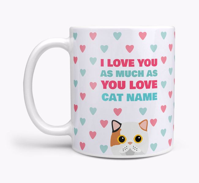 I Love You as Much as You Love...: Personalized {breedCommonName} Mug